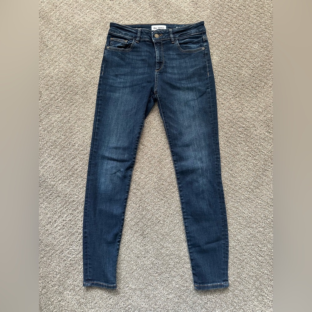 DL1961 Florence Mid Rise Instasculpt Ankle Skinny Jeans in Indigo - Size 29
